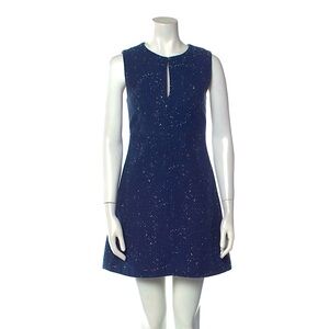 Diane von Furstenberg Crew Neck Mini Dress